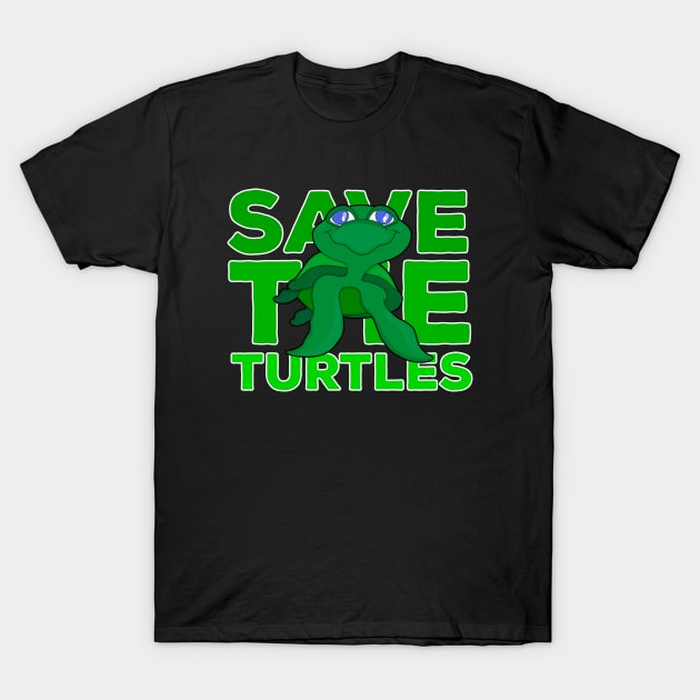 Save The Turtles T-Shirt by DiegoCarvalho